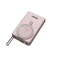Foldable Magnetic Wireless Power Bank 10000mAh, 15W MagSafe Charger, PD 20W Fast Charging, Built-in Cable, Low-Temperature Design, Aluminum Alloy Body RC-WP042