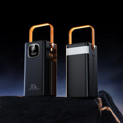 30000-60000mAh Fast Charging Power Bank with Built-in Cables, LED Display, Multi-Port Portable Charger with Lanyard,RC-PD93
