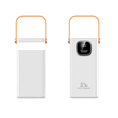30000-60000mAh Power Bank with Built-in Cables, 22.5W Super Fast Charging, LED Display, Multi-Port Portable Charger with Lanyard,RC-PD93