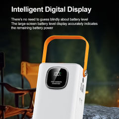 30000-60000mAh Fast Charging Power Bank with Built-in Cables, LED Display, Multi-Port Portable Charger with Lanyard,RC-PD93