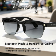 AI Smart Translation Glasses with HD Camera, Photo & Video Recording, Bluetooth Music Calling Eyewear, 2MP Wearable Camera Glasses for Outdoor & Travel RC-SG026