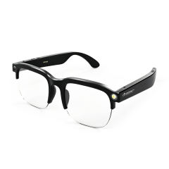 AI Smart Translation Glasses with HD Camera, Photo & Video Recording, Bluetooth Music Calling Eyewear, 2MP Wearable Camera Glasses for Outdoor & Travel RC-SG026