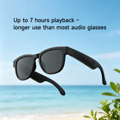 AI Smart TWS Audio Sunglasses, Bluetooth Music & Calling, AI Translation, Photochromic Blue Light Blocking Lenses, IPX4 Waterproof RC-SG029