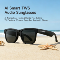 AI Smart TWS Audio Sunglasses, Bluetooth Music & Calling, AI Translation, Photochromic Blue Light Blocking Lenses, IPX4 Waterproof RC-SG029
