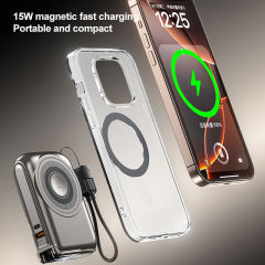 6-in-1 Qi2 MagSafe Power Bank 22.5W Fast Charging – Built-in Dual Cables + Apple Watch Charger + Stand, 10000mAh Magnetic External Battery for iPhone & Android (2026 New) RC-PD99
