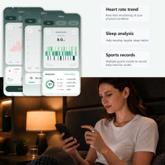 RONC AI Smart Recording Health Ring,Transcription & AI Summary,Heart Rate & Sleep Monitor RC-SR006