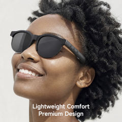 AI Translation Smart Glasses | Bluetooth 5.3 Audio Sunglasses with Open-Ear Music, Hands-Free Calls & 8-Hour Battery Life | Wireless Hi-Res Audio Eyewear for Travel, RC-SG034