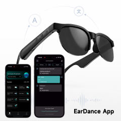 AI Translation Smart Glasses | Bluetooth 5.3 Audio Sunglasses with Open-Ear Music, Hands-Free Calls & 8-Hour Battery Life | Wireless Hi-Res Audio Eyewear for Travel, RC-SG034