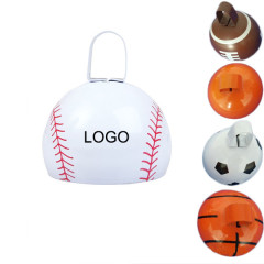 Sports Balls Shape Metal Cowbell