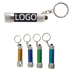 Metal LED Flashlight W/ Keyring