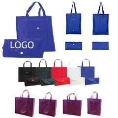 Collapsible Non-woven Tote Bag(12 5/8" W x 14 15/16" H x 3 5/16" G)