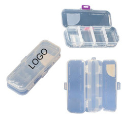 Double plastic pen box