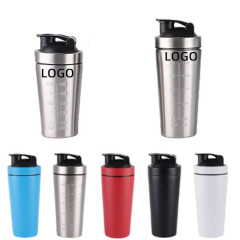 17 Oz Stainless Steel Sports Shaker Bottle