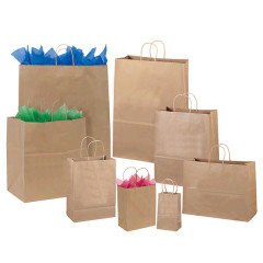 Paper Shopping Tote Bag(10 1/4" x 6 11/16" x 12 3/16")