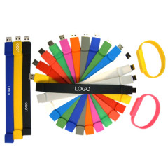 Silicone USB Flash Drive Wristband Bracelet(2GB)