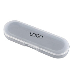 Round Clear Plastic Pen Box