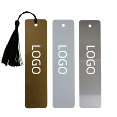 Aluminum Bookmark W/ Assembled Tassel