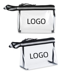 PVC Zippered Cosmetic Handle Bag