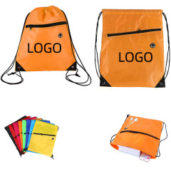 210D Reflective Drawstring Bag W/ Grommets(14" x 18")