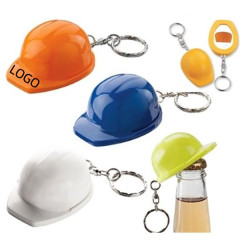 Helmet Shaped Bottler Opener W/ Keychain