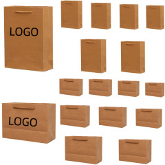 Kraft Paper Tote Bag W/ Rope Handle(18 7/8" W x 13 3/4" H x 5 1/2" G)