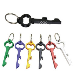 Key Shaped Bottle Opener Keychain