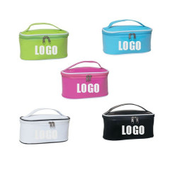Portable Cosmetic Bag with Carrying Handle