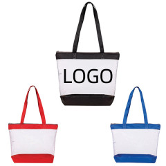 Clear Security Zipper Tote Bag