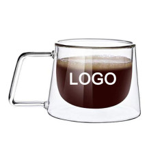 Double-layer Glass Mug Coffee Cup
