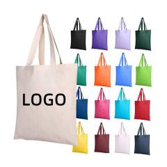 Small Colorful Grocery Canvas Tote Bag