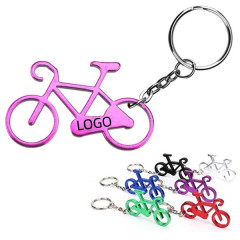 Bicycle Shaped Bottle Opener W/ Key Chain