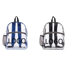 Clear PVC Mesh Pocket Backpack