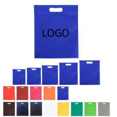 Reusable Non-Woven Bag W/ Die Cut Handles(11 13/16" W x 15 3/4" H)