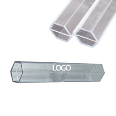 Plastic Clear Single Pen Box - Rhombus