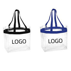 Clear Stadium Tote W/ Reinforced Handles