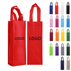 Non-woven Single Botter Wine Tote Bag