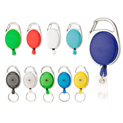 Oval Shape Retractable Badge Holder