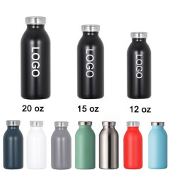 Stainless Steel Vacuum Milk Bottle(15 Oz)