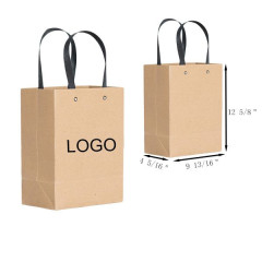 Nature Kraft Paper Bag with Paper Handles