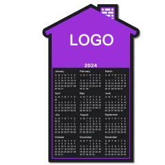 3.75" x 6.12" Custom House Shape Calendars