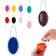 PVC Soft Rubber Oval Coin Purse