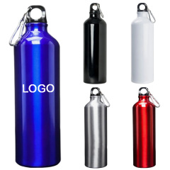 25 OZ Aluminum Water Bottles W/ Carabiner