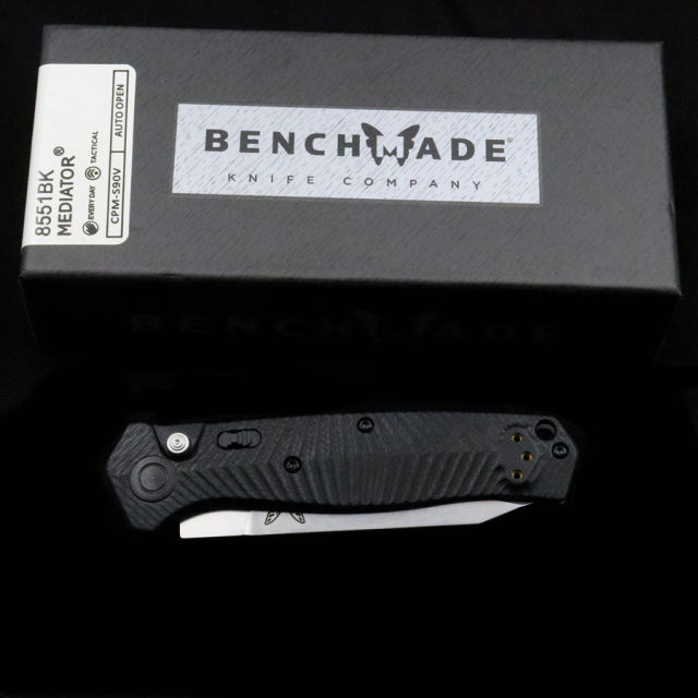 Benchmade BM8551 8551BK Mediator AUTO 3.30" S90V Folding Knife