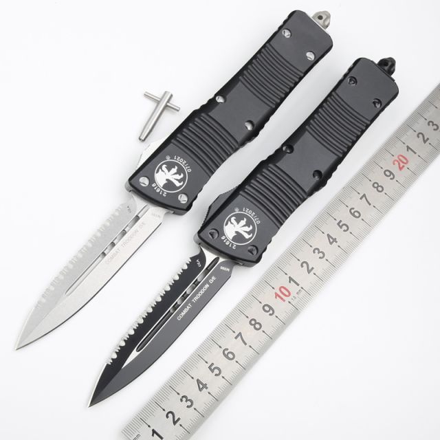 Microtech Combat Troodon Toothed edge AUTO Knife