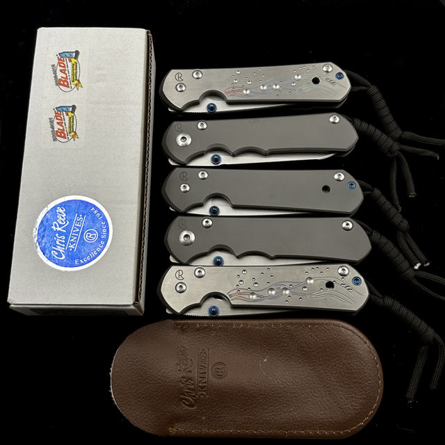 Chris Reeve 21TH/25TH Anniversary Titanium Handle Folding Knife