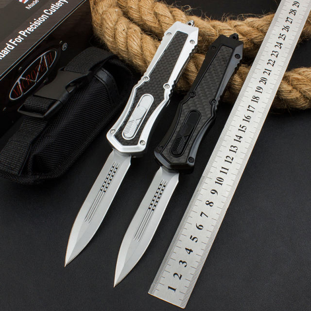 Microtech carbon fiber handle OTF knife