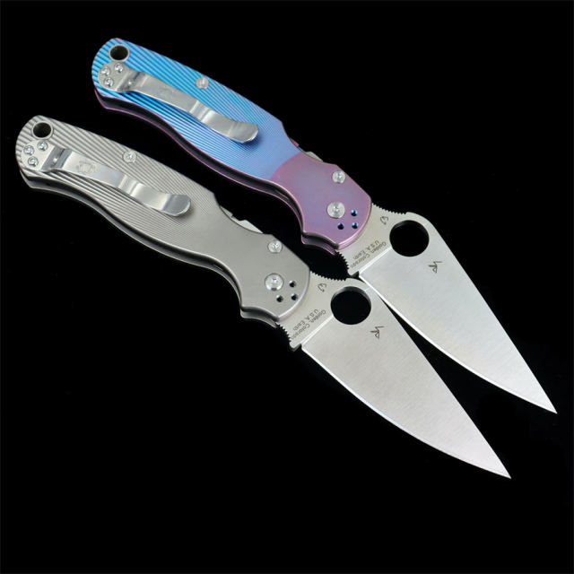 C81 Paramiliary 2 Titanium alloy M4 blade Folding Knife