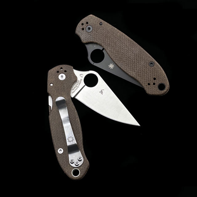 C223 Para 3 Micarta bearing folding knife