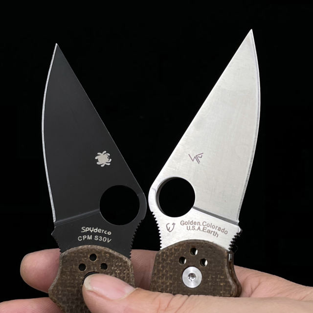 C223 Para 3 Micarta bearing folding knife