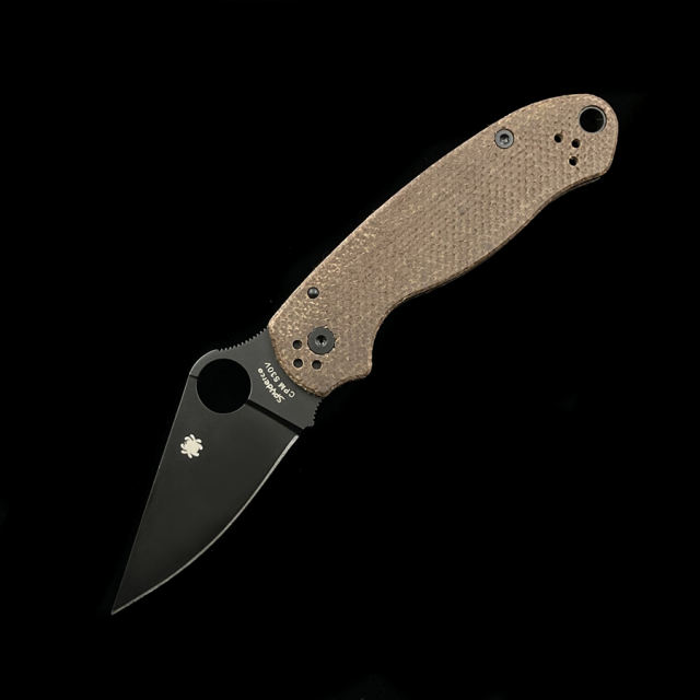 C223 Para 3 Micarta bearing folding knife